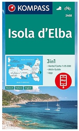 KOMPASS Wanderkarte 2468 Isola d Elba